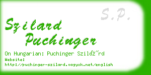 szilard puchinger business card
